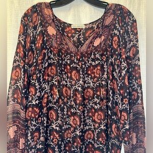 Ulla Johnson Paisley Long Sleeve Dress
